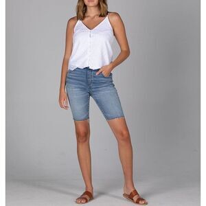 Jag Jeans Valentina High Rise Frayed Hem Denim Shorts Women's Size 0/25 NWT